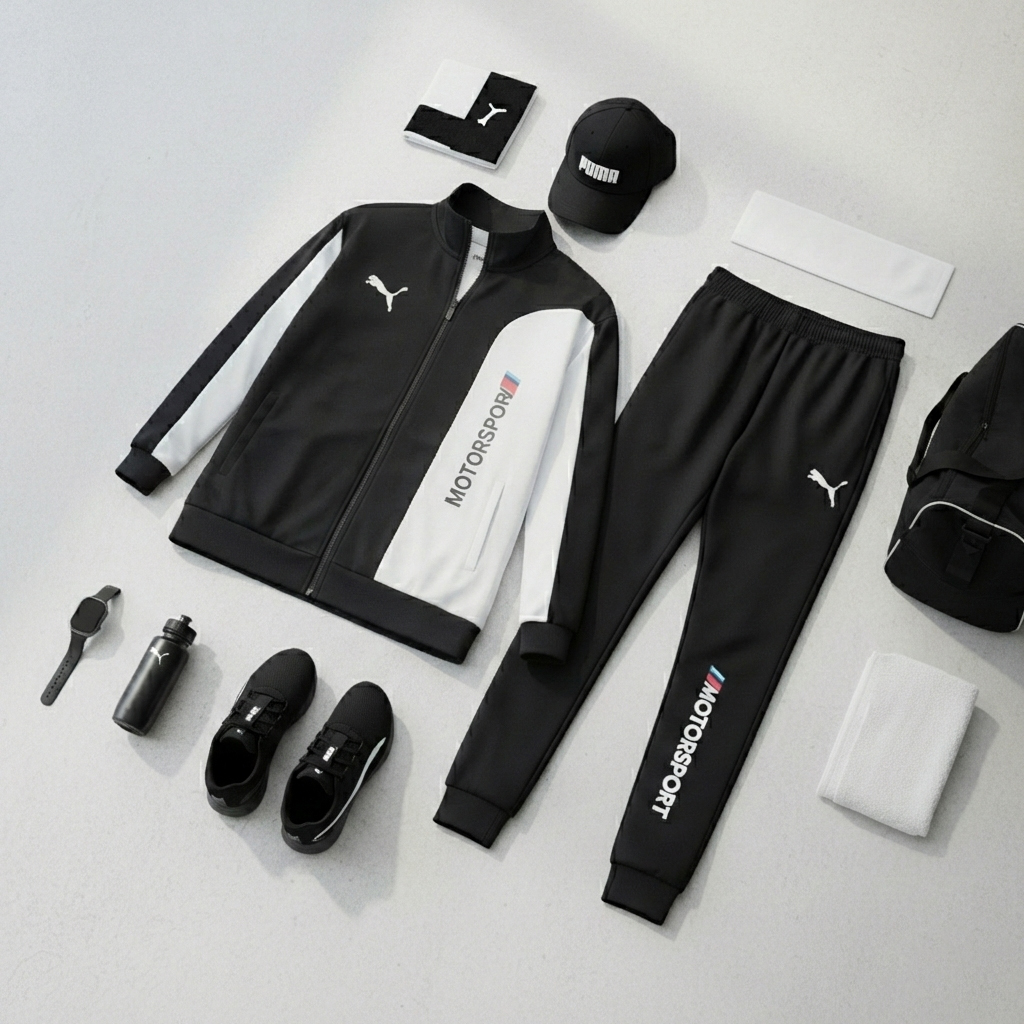 ست اسپرت بهاره مردانه سوییشرت شلوار مدل MotorSport