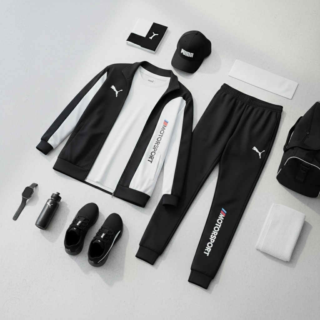 ست اسپرت بهاره مردانه سوییشرت شلوار مدل MotorSport