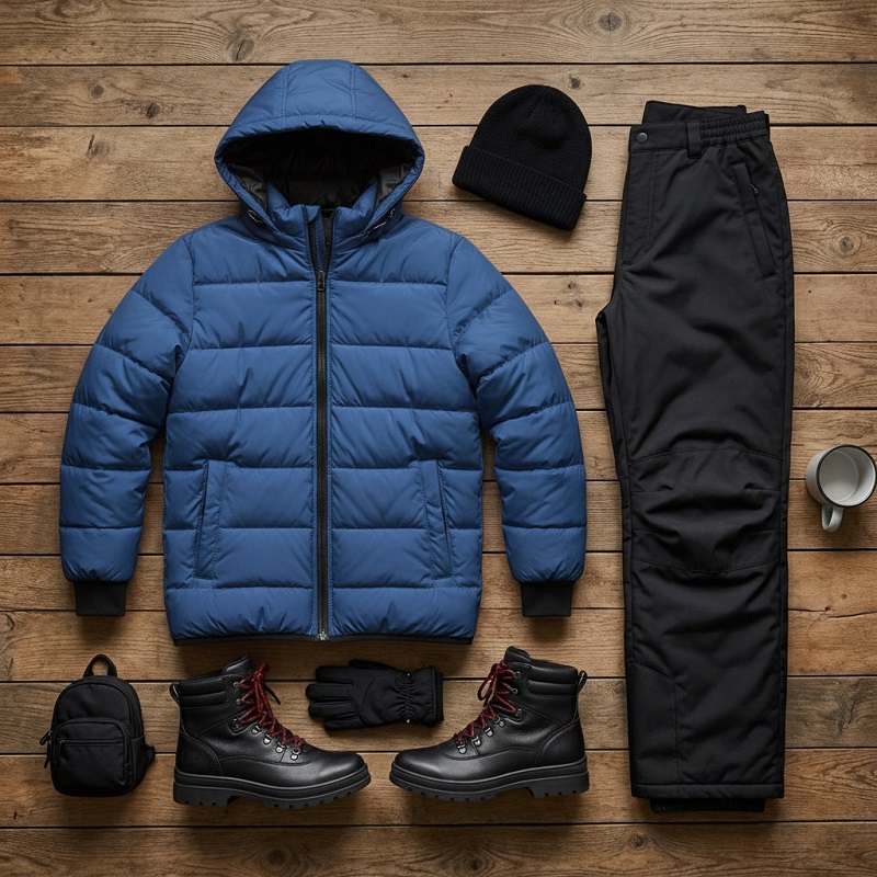 کاپشن بادی سرمه ای مردانه مدل Arshan