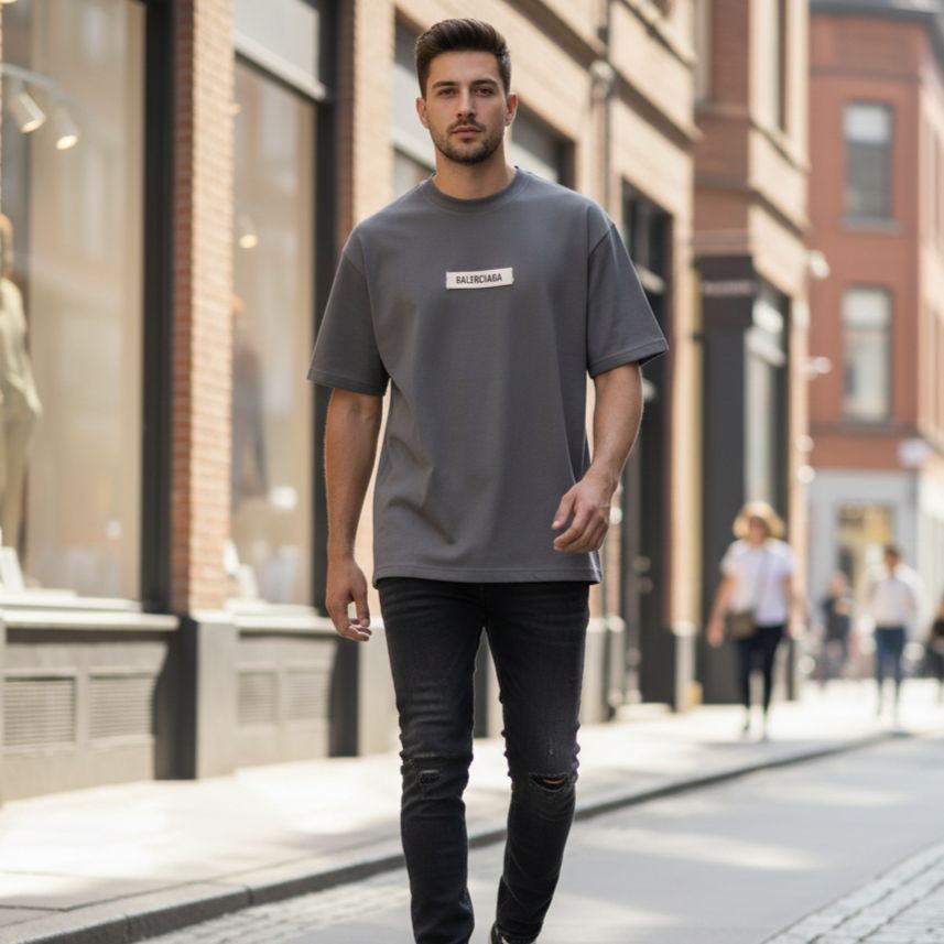 تیشرت مراکشی کبریتی ذغالی بالنسیاگا-ذغالی